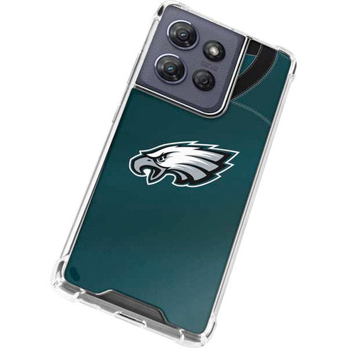 NFL Philadelphia Eagles Team Jersey Moto G Power 5G (2025) Clear Case