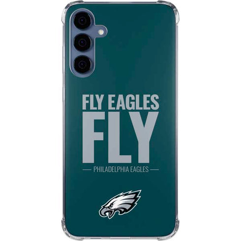 NFL Philadelphia Eagles Team Motto Galaxy A55 5G Clear Case