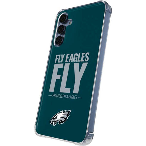 NFL Philadelphia Eagles Team Motto Galaxy A55 5G Clear Case