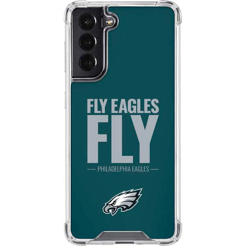 NFL Philadelphia Eagles Team Motto Galaxy S22 Clear Case