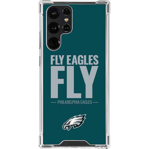 NFL Philadelphia Eagles Team Motto Galaxy S23 Ultra Clear Case