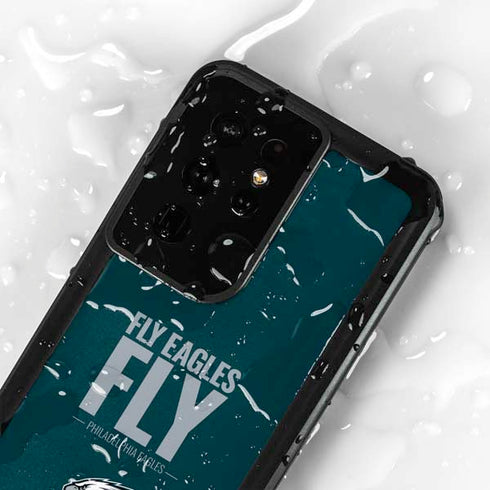 NFL Philadelphia Eagles Team Motto Galaxy S24 Ultra Waterproof Case