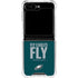 NFL Philadelphia Eagles Team Motto Galaxy Z Flip6 Clear Case