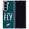 NFL Philadelphia Eagles Team Motto Galaxy Z Fold5 5G Clear Case