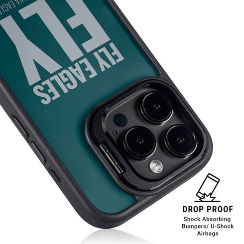 NFL Philadelphia Eagles Team Motto iPhone 15 Pro Max Kickstand Case