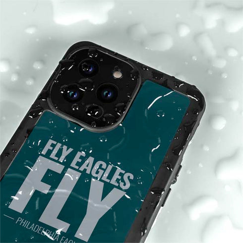 NFL Philadelphia Eagles Team Motto iPhone 15 Pro Waterproof Case