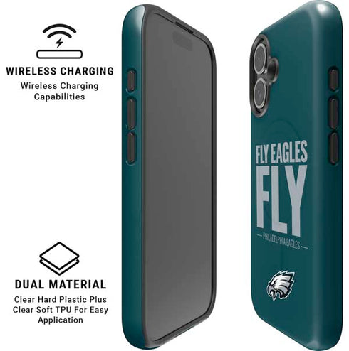 NFL Philadelphia Eagles Team Motto iPhone 16 Plus Magsafe Impact Case