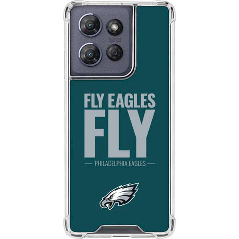 NFL Philadelphia Eagles Team Motto Moto G Play 5G (2025) Clear Case
