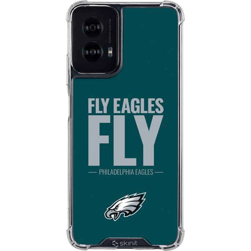 NFL Philadelphia Eagles Team Motto Moto G Power 5G (2024) Clear Case