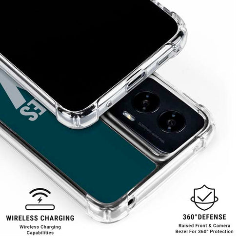 NFL Philadelphia Eagles Team Motto Moto G Power 5G (2024) Clear Case