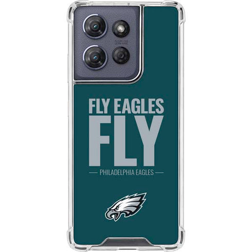 NFL Philadelphia Eagles Team Motto Moto G Power 5G (2025) Clear Case