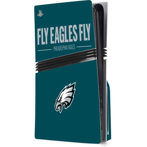 NFL Philadelphia Eagles Team Motto PS5 Pro Disk Console Skin