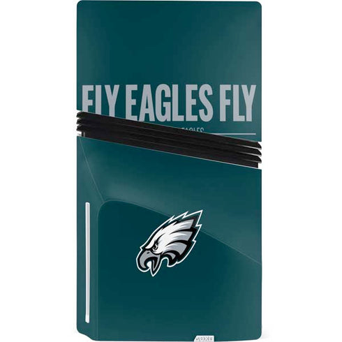 NFL Philadelphia Eagles Team Motto PS5 Pro Disk Console Skin
