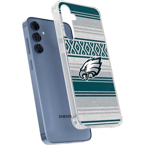 NFL Philadelphia Eagles Trailblazer Galaxy A35 5G Clear Case