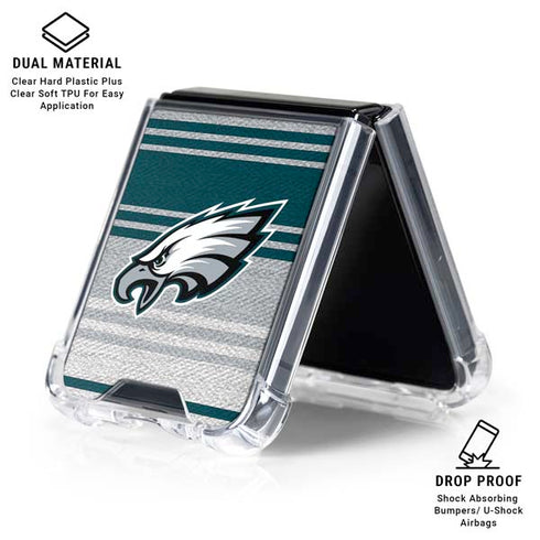 NFL Philadelphia Eagles Trailblazer Galaxy Z Flip6 Clear Case