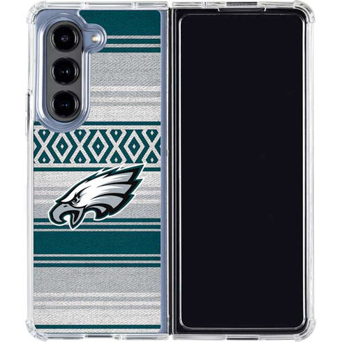 NFL Philadelphia Eagles Trailblazer Galaxy Z Fold5 5G Clear Case