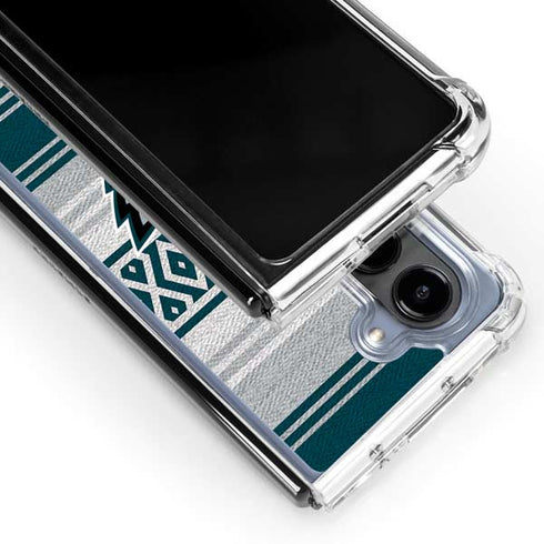 NFL Philadelphia Eagles Trailblazer Galaxy Z Fold5 5G Clear Case