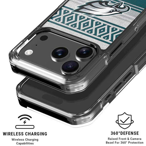 NFL Philadelphia Eagles Trailblazer iPhone 18 Pro Clear Case