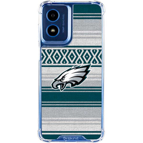 NFL Philadelphia Eagles Trailblazer Moto G 5G (2024) Clear Case