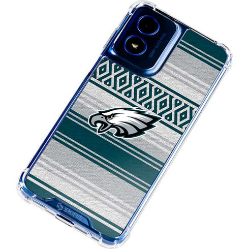 NFL Philadelphia Eagles Trailblazer Moto G 5G (2024) Clear Case
