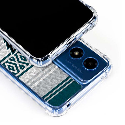 NFL Philadelphia Eagles Trailblazer Moto G 5G (2024) Clear Case