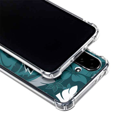 NFL Philadelphia Eagles Tropical Print Galaxy A36 5G Clear Case