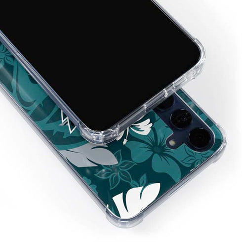 NFL Philadelphia Eagles Tropical Print Galaxy A55 5G Clear Case