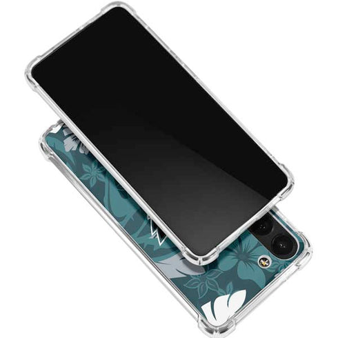 NFL Philadelphia Eagles Tropical Print Galaxy S24 FE Clear Case