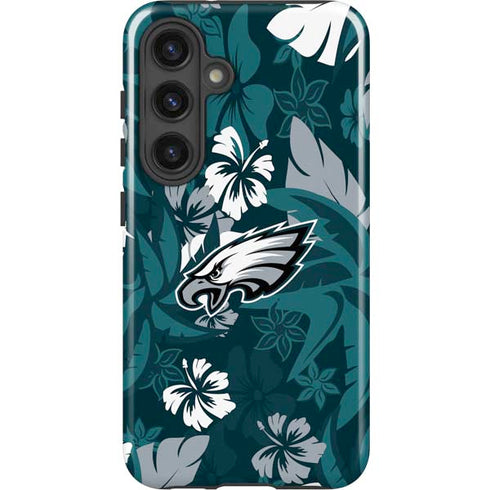 NFL Philadelphia Eagles Tropical Print Galaxy S25 Impact Case