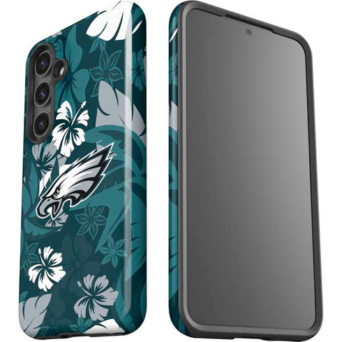NFL Philadelphia Eagles Tropical Print Galaxy S25 Plus Impact Case