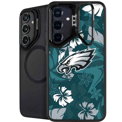 NFL Philadelphia Eagles Tropical Print Galaxy S25 Plus Kickstand Case
