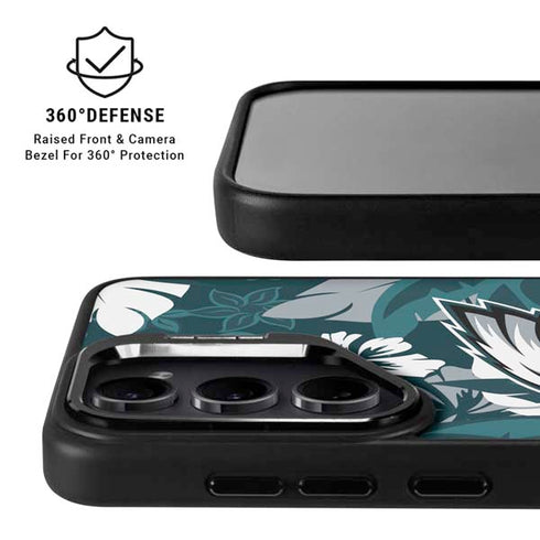 NFL Philadelphia Eagles Tropical Print Galaxy S24 Plus Kickstand Case