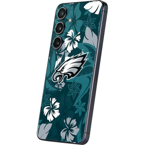 NFL Philadelphia Eagles Tropical Print Galaxy S25 Skin