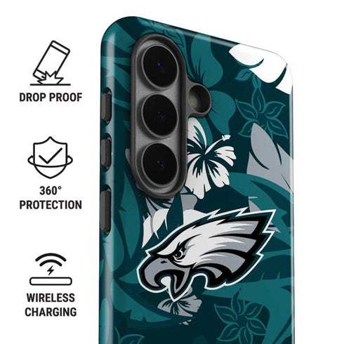 NFL Philadelphia Eagles Tropical Print Galaxy S26 Plus Impact Case