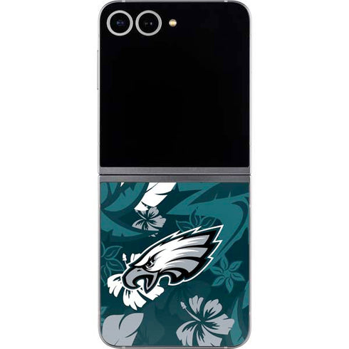 NFL Philadelphia Eagles Tropical Print Galaxy Z Flip6 Skin