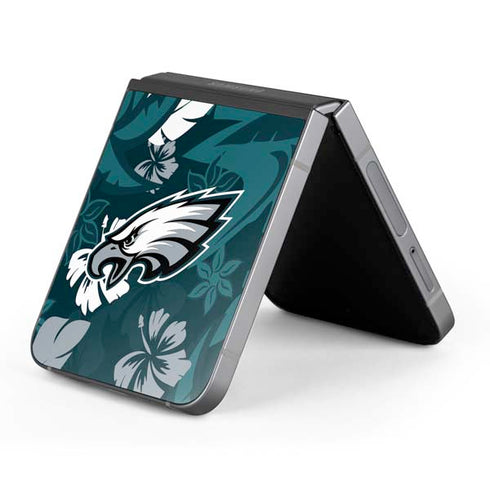 NFL Philadelphia Eagles Tropical Print Galaxy Z Flip6 Skin