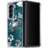 NFL Philadelphia Eagles Tropical Print Galaxy Z Fold5 5G Clear Case
