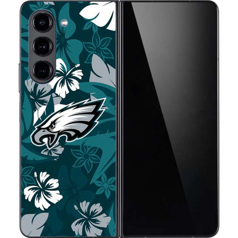 NFL Philadelphia Eagles Tropical Print Galaxy Z Fold5 5G Skin