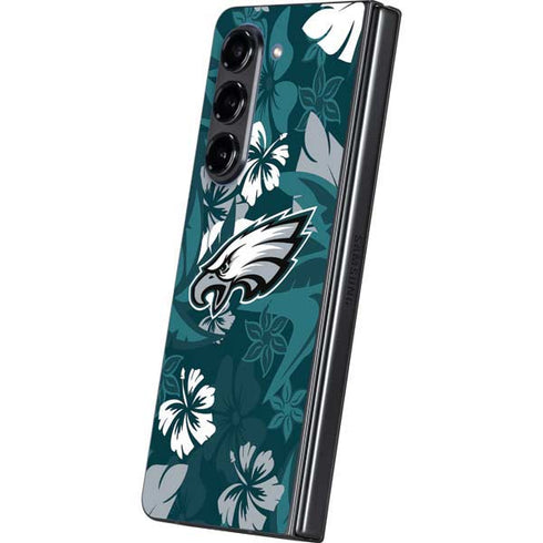 NFL Philadelphia Eagles Tropical Print Galaxy Z Fold5 5G Skin