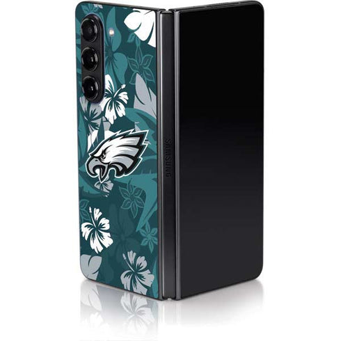 NFL Philadelphia Eagles Tropical Print Galaxy Z Fold5 5G Skin