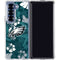 NFL Philadelphia Eagles Tropical Print Galaxy Z Fold6 Clear Case