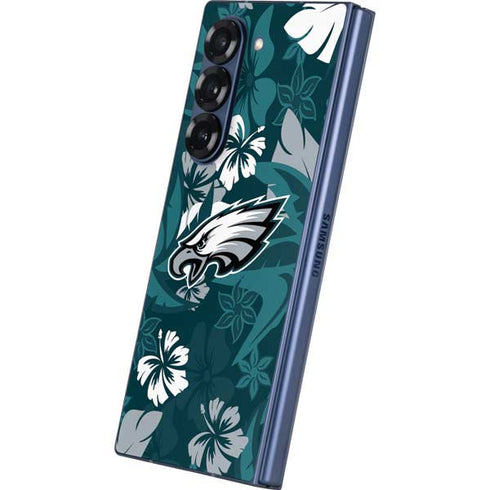 NFL Philadelphia Eagles Tropical Print Galaxy Z Fold6 Skin