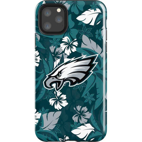 NFL Philadelphia Eagles Tropical Print iPhone Cases