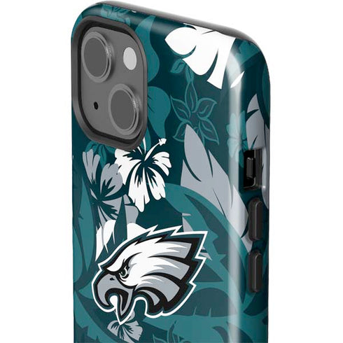 NFL Philadelphia Eagles Tropical Print iPhone 15 Impact Case