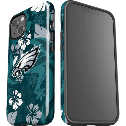 NFL Philadelphia Eagles Tropical Print iPhone 15 Impact Case
