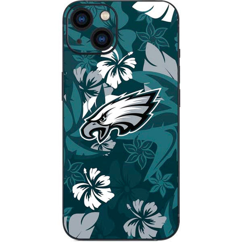 NFL Philadelphia Eagles Tropical Print iPhone 15 Skin