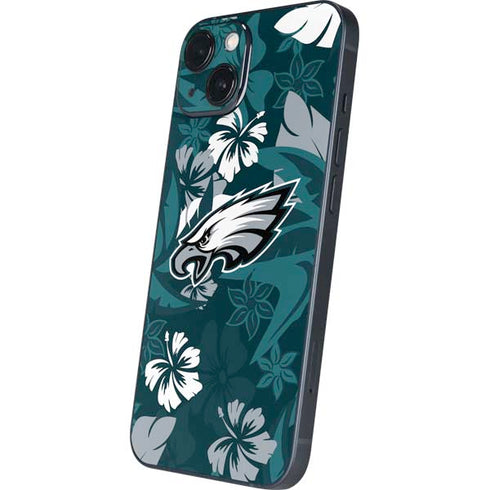 NFL Philadelphia Eagles Tropical Print iPhone 15 Skin