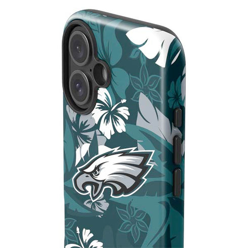 NFL Philadelphia Eagles Tropical Print iPhone 16 Impact Case
