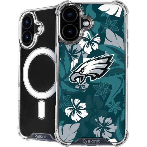 NFL Philadelphia Eagles Tropical Print iPhone 16 MagSafe Case