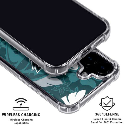 NFL Philadelphia Eagles Tropical Print iPhone 16 MagSafe Case